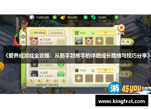 《爱养成游戏全攻略：从新手到高手的详细成长路线与技巧分享》